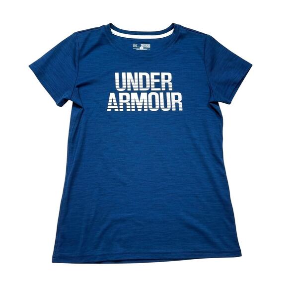 Under Armour HeatGear Navy T-Shirt - Picture 1 of 5